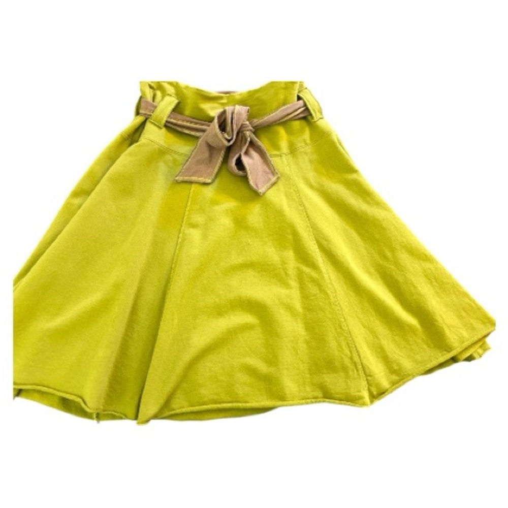 Matilda Jane Olive A-Line Skirt with Tan Bow